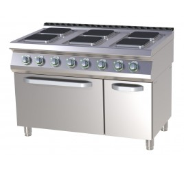 6 főzőlapos RedFox elektromos tűzhely elektromos, statikus sütővel